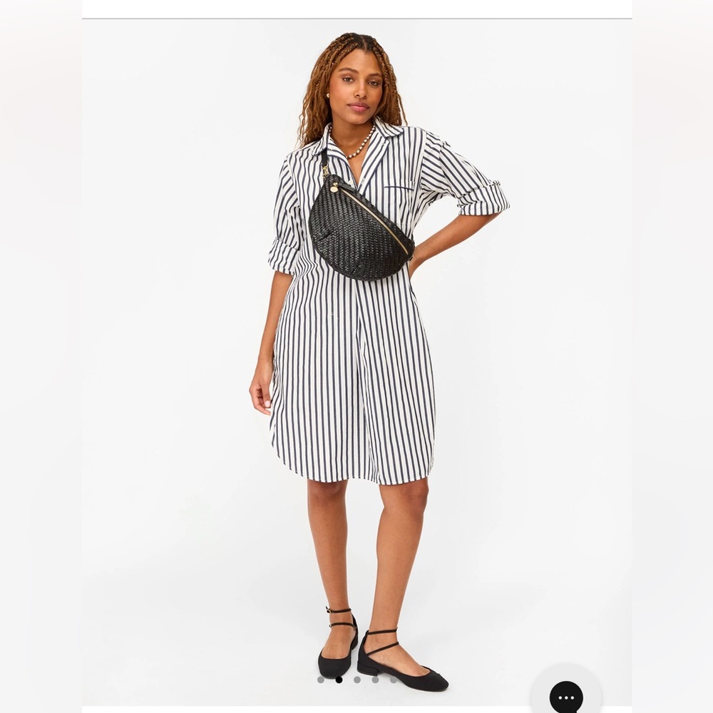 Clare V Grande Fanny Woven Leather Crossbody